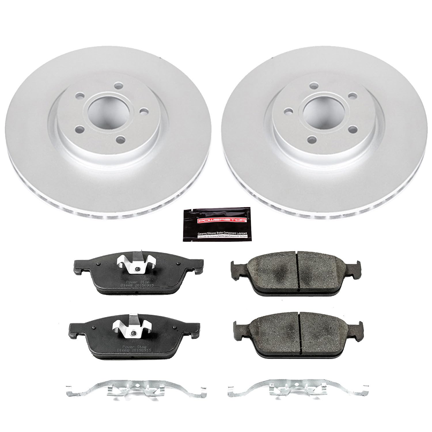 Power Stop Front CRK6479 Z23 Evolution Geomet Coated Brake Kit For Ford Focus 2013-2014 [Model Specific]