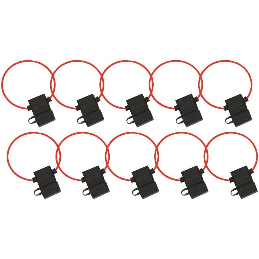 INSTALL BAY MECMAXIFH10 - Maxi 8-Gauge Fuse Holders with Cover (10 pk)