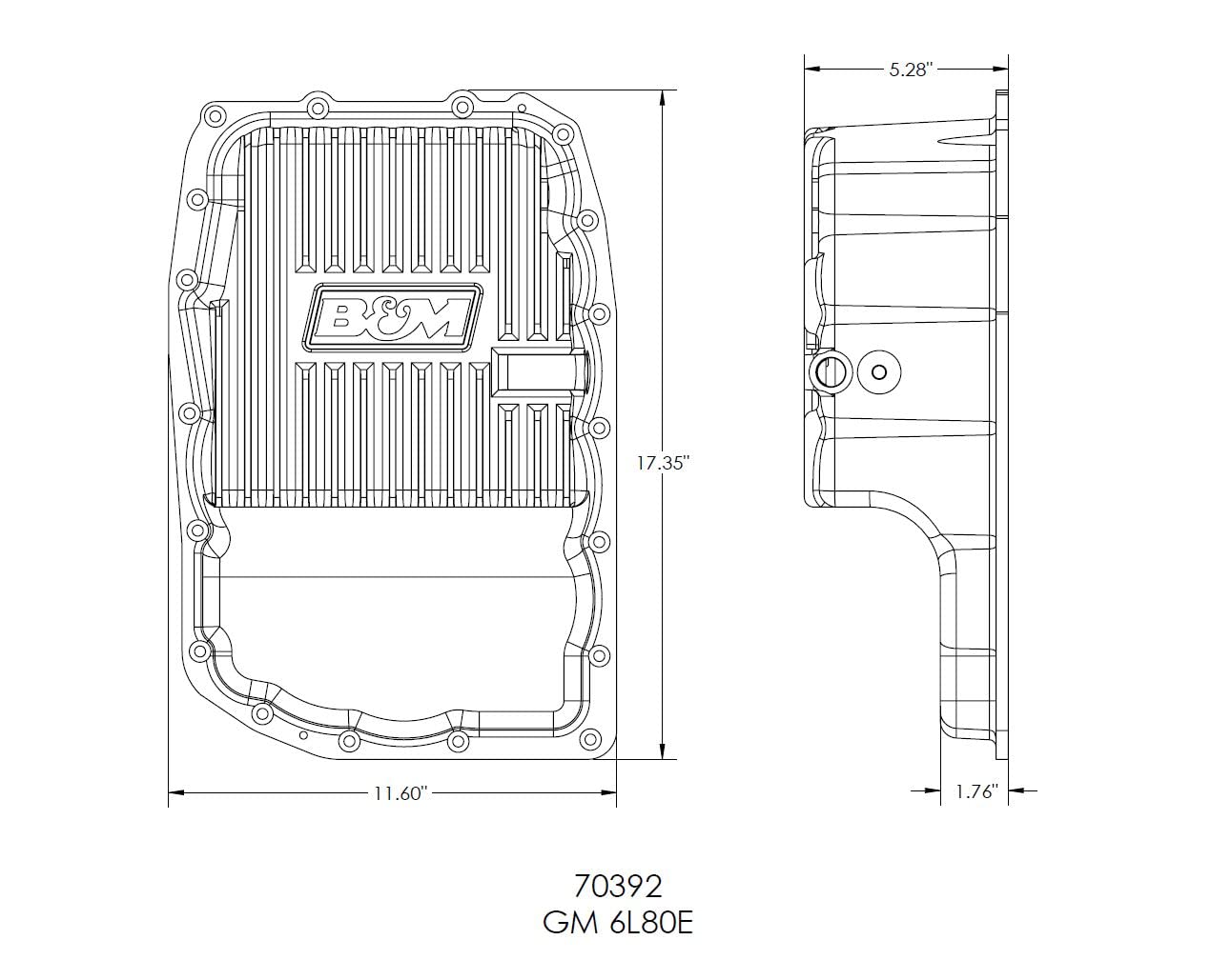 Cast Alum B&M 70392 (Deep Pan)