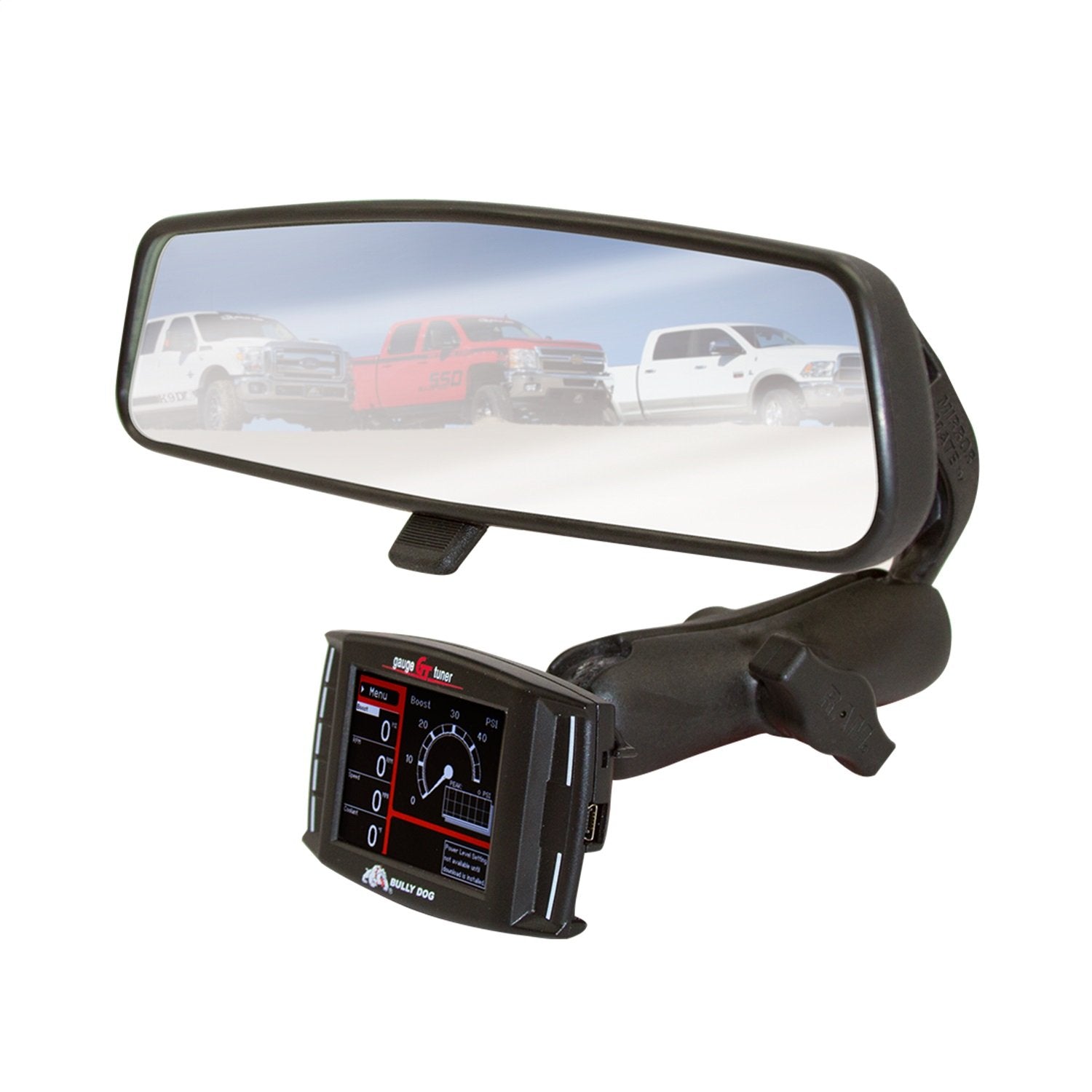 BULLY DOG - 31600 - Mirror-Mate RAM Mounting Kit for GT and Watchdog - Compatible with Ford Dodge Nissan Jeep