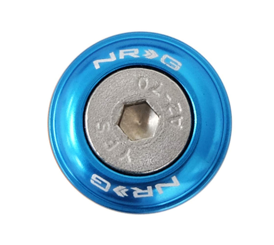 Blue NRG Innovations FW-100BL Fender Washer Kit, Set of 10, (Rivets for Plastic)