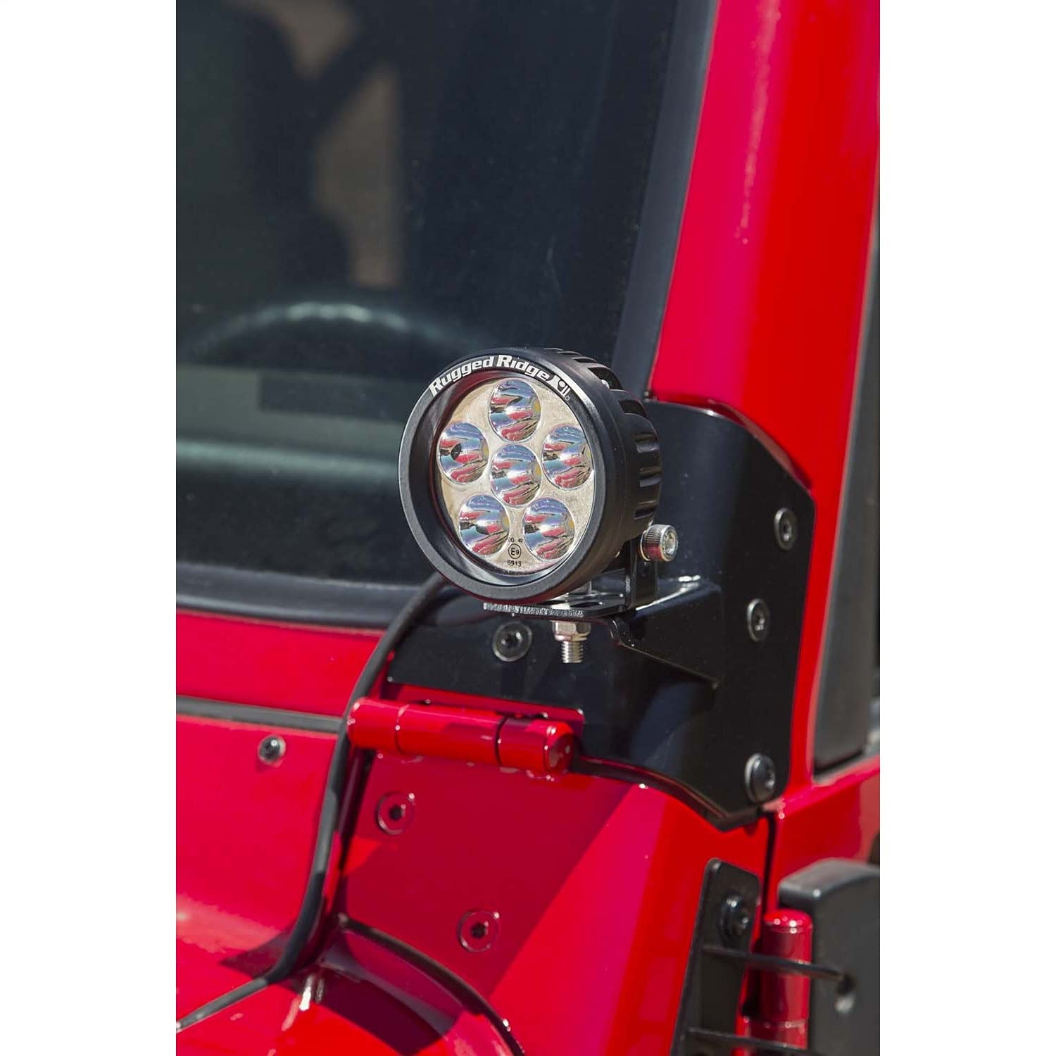 Rugged Ridge Light Kit Mount for Jeep Wrangler TJ | Windshield Mounted | 11027.02 | Fits 1997-2006 Jeep Wrangler TJ