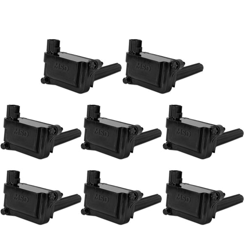 825583 MSD Ignition Coils Blaster Series 2005-2020 5.7L/6.1L/6.2L/6.4L HEMI, Black, 8-Pack