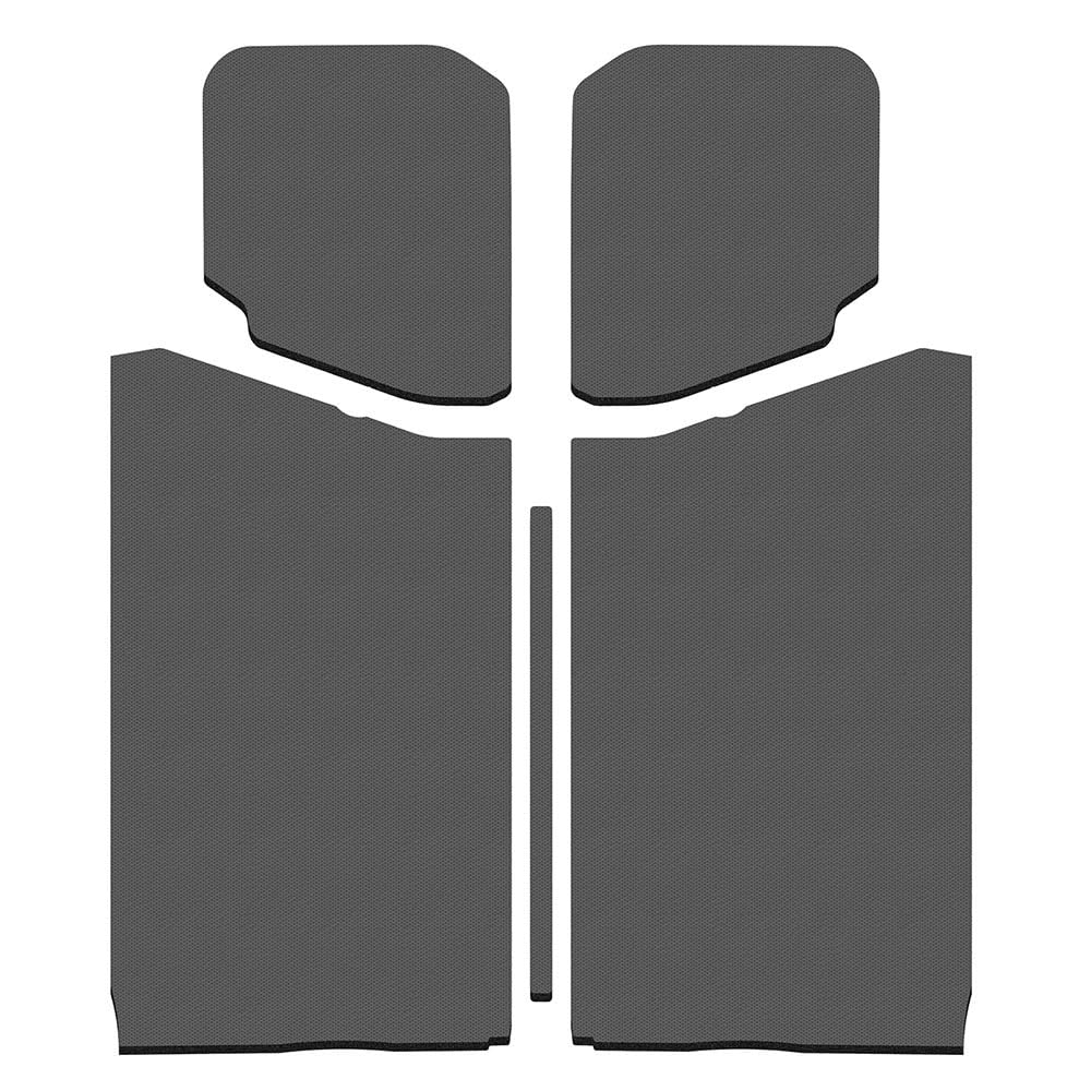 Design Engineering 50191 Boom Mat Grey Leather Look Sound Deadening Headliner Compatible with 2-Door Jeep Wrangler JL (2018-up)