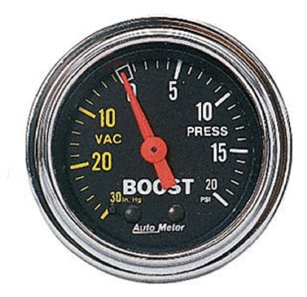 Auto Meter Mechanical Boost/Vacuum Gauge 2401 Traditional Chrome
