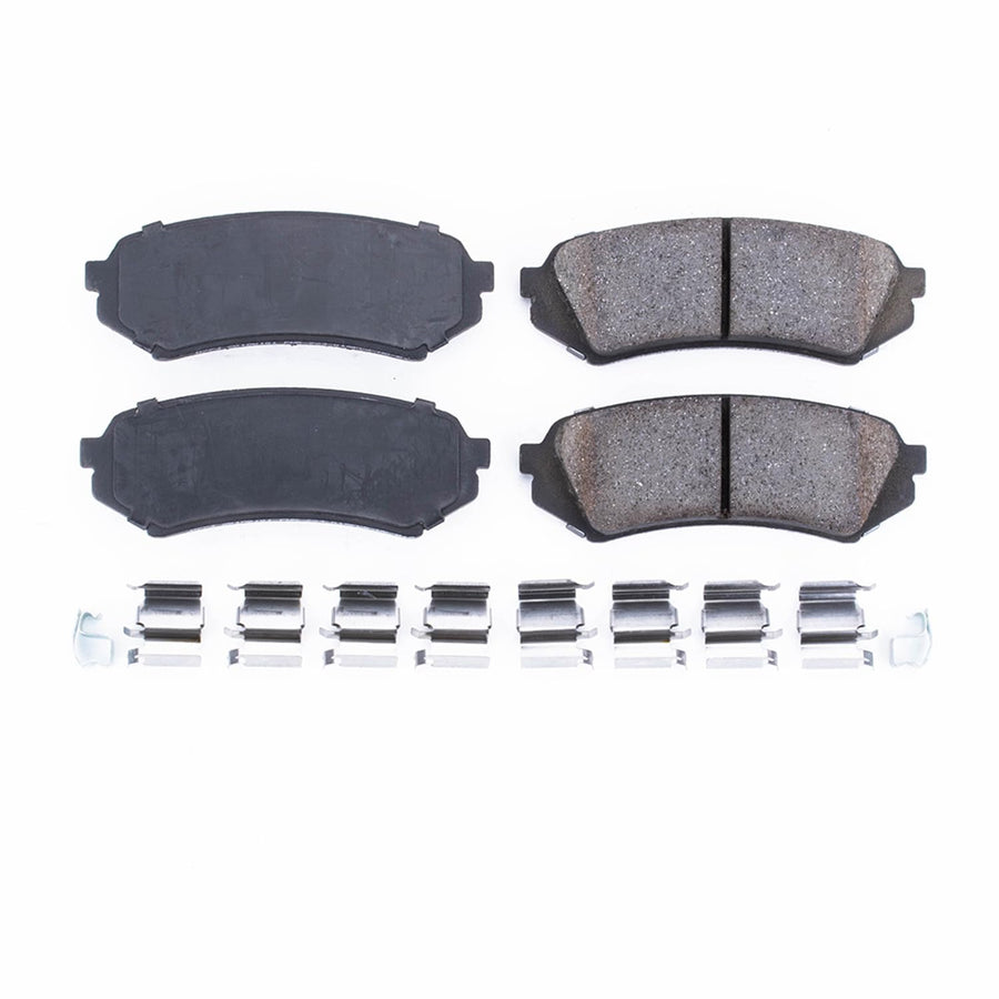 Power Stop Brake Kit Rear For Lexus LX470 1998-07 | Toyota Land Cruiser 1998-07 - Ceramic Brake Pads With Installation Hardware, 17-773