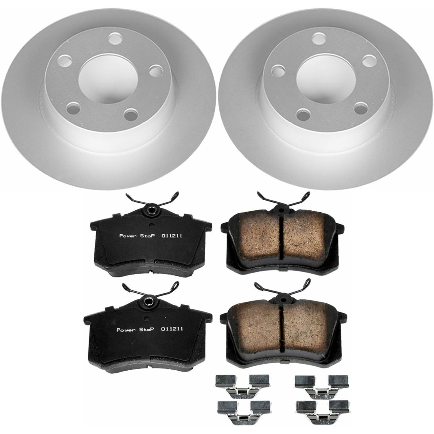 Rear Power Stop Z23 Evolution Geomet Coated Brake Kit For Audi A6 Quattro 1998-2004 [Model Specific]