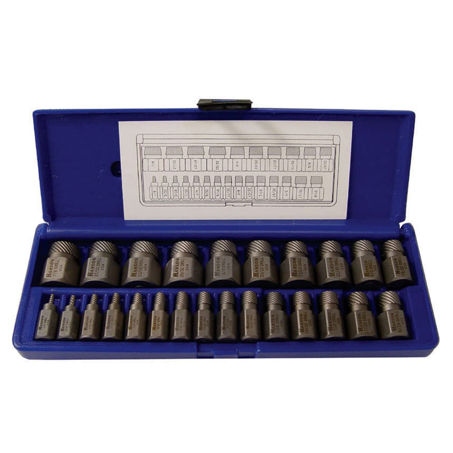 Hex Head 25 Piece Multi-Spline Extractor Set, new