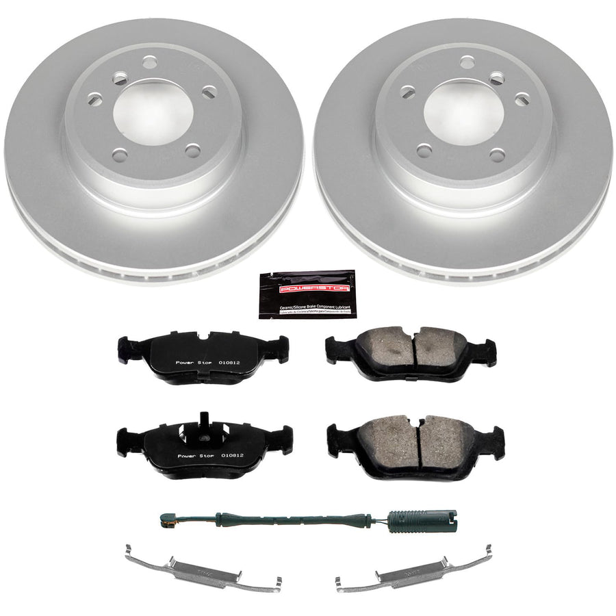 Power Stop Z23 CRK867 Front Evolution Geomet Coated Brake Kit For BMW Z3 2001-2002 [Model Specific]