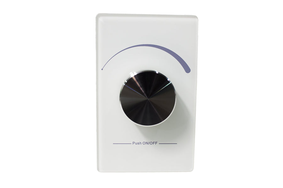 Race Sport Lighting One zone RS2836RDIM(US) wall mounted Rotary Dimmer (Works with PART# RS1009CS7 receiver Box - Sold Separately)