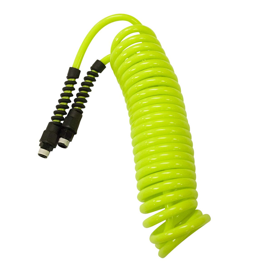 Polyurethane Flexzilla Recoil Air Hose, 1/4 in. x 20 ft., ZillaGreen - LP1420AFZ