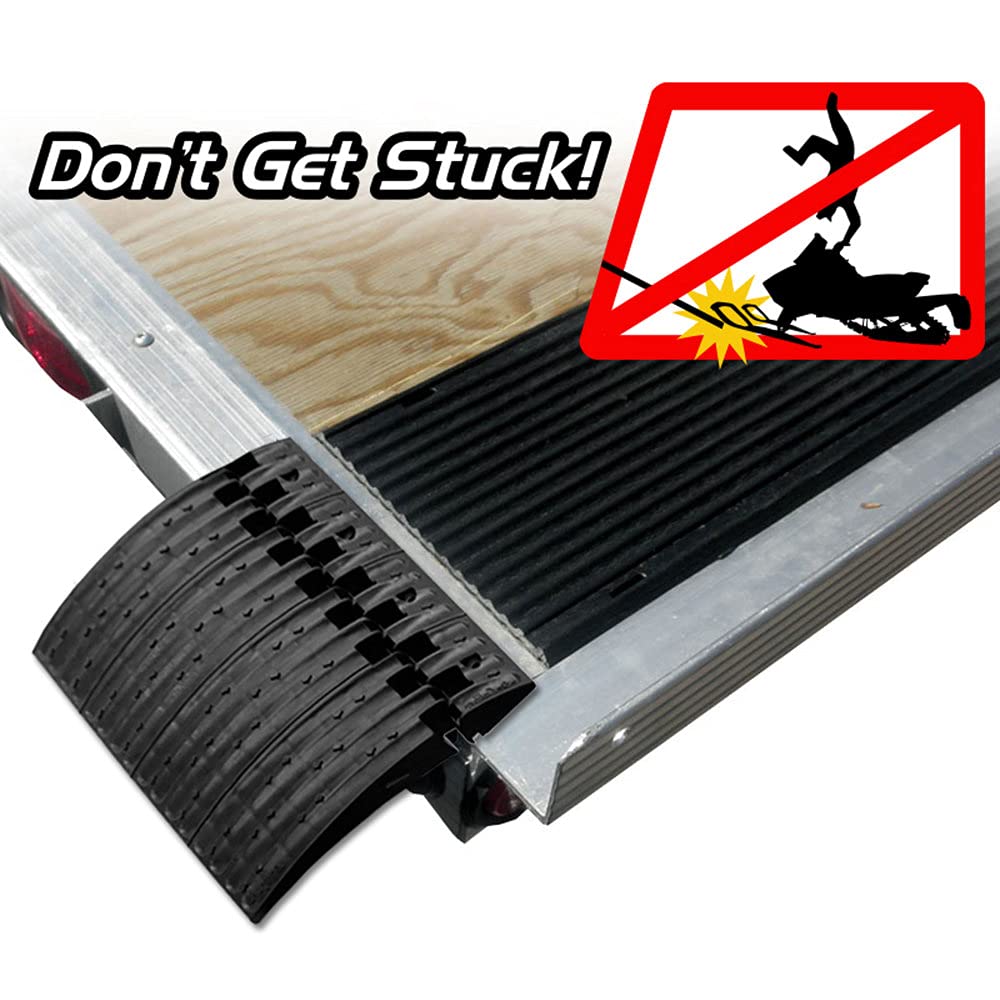 Edge Glides Caliber 2.0 Trailer Ramp Protectors – Smooth Ground-to-Ramp Transition – 4-Piece Kit