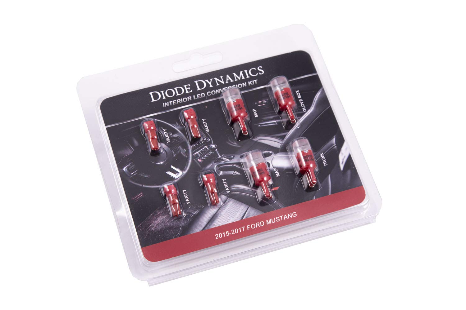 Mustang Interior Light Kit Diode Dynamics 15-17 Mustang Stage 2 Red