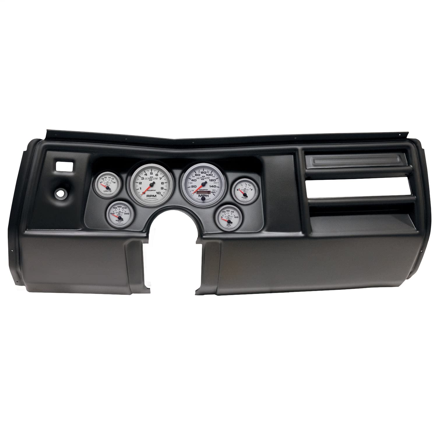 AutoMeter Dash Kit Direct Fit, (3 3/8" X2, 2 1/16" X4), Chevy Chevelle No Vent 69, Ultra-Lite Ii (2908-14)