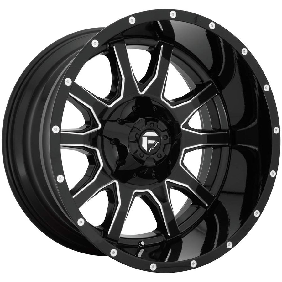 D627 VANDAL Fuel Offroad BLACK Wheel with Painted and TPMS Compatible (20 x 10. inches /8 x 170 mm, -18 mm Offset)
