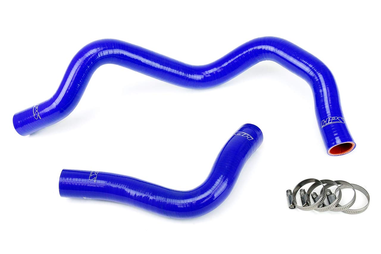 Blue HPS 57-1031-BLUE Silicone Radiator Coolant Hose Kit