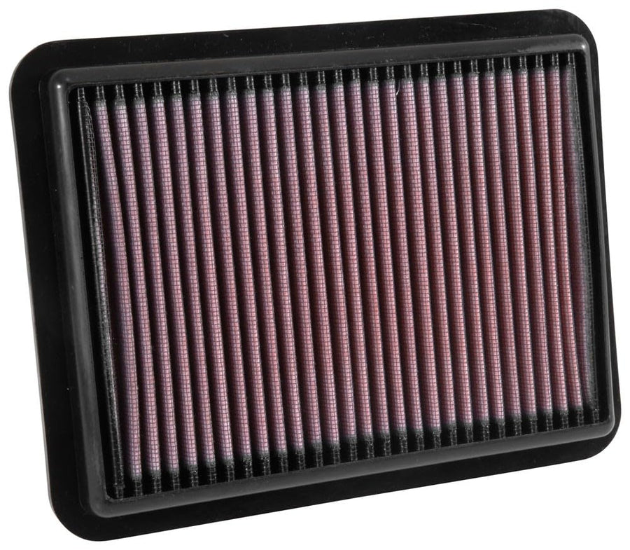 K&N Engine Air Filter: Replacement Car Air Filter, Reusable, Clean Every 75,000 Miles, Washable, Premium: Compatible with 2013-2019 Toyota/Mazda (Yaris, Yaris iA, Mazda 2, 3, CX-3, Demio), 33-5038