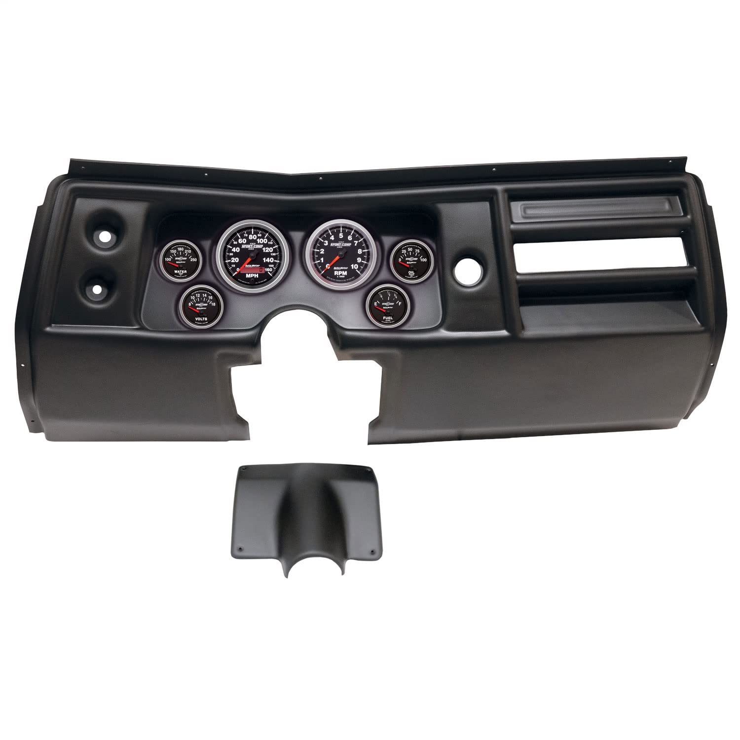 AutoMeter Dash Kit Direct Fit, (3 3/8" X2, 2 1/16" X4), Chevy Chevelle No Vent 68, Sport-Comp Ii (2901-12)