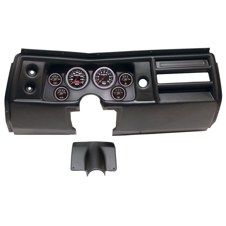 AutoMeter Dash Kit Direct Fit, (3 3/8" X2, 2 1/16" X4), Chevy Chevelle No Vent 68, Sport-Comp Ii (2901-12)