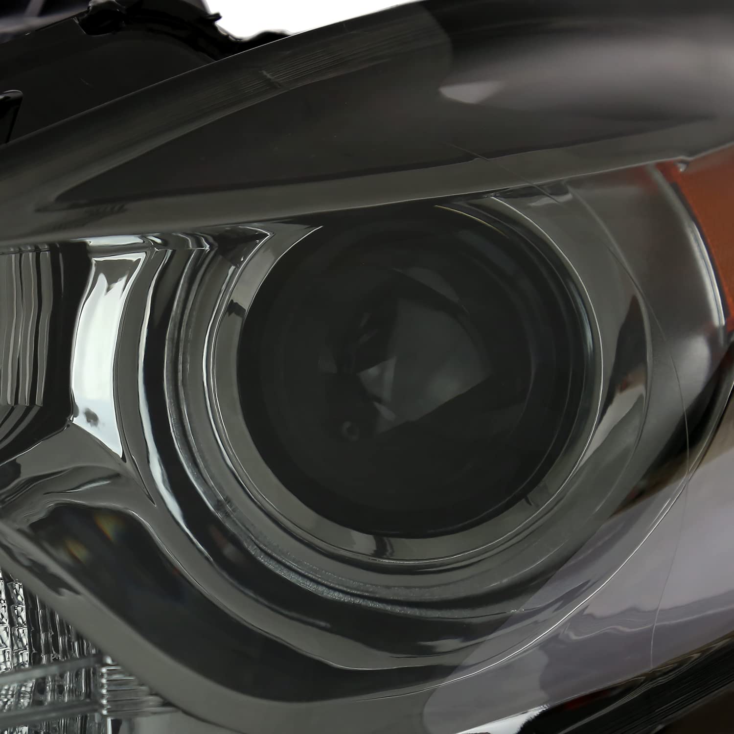 Smoke Projector Headlights SPEC-D TUNING Compatible with 2013-2016 Dodge Dart Factory Halogen, Left+Right Headlamps Assembly