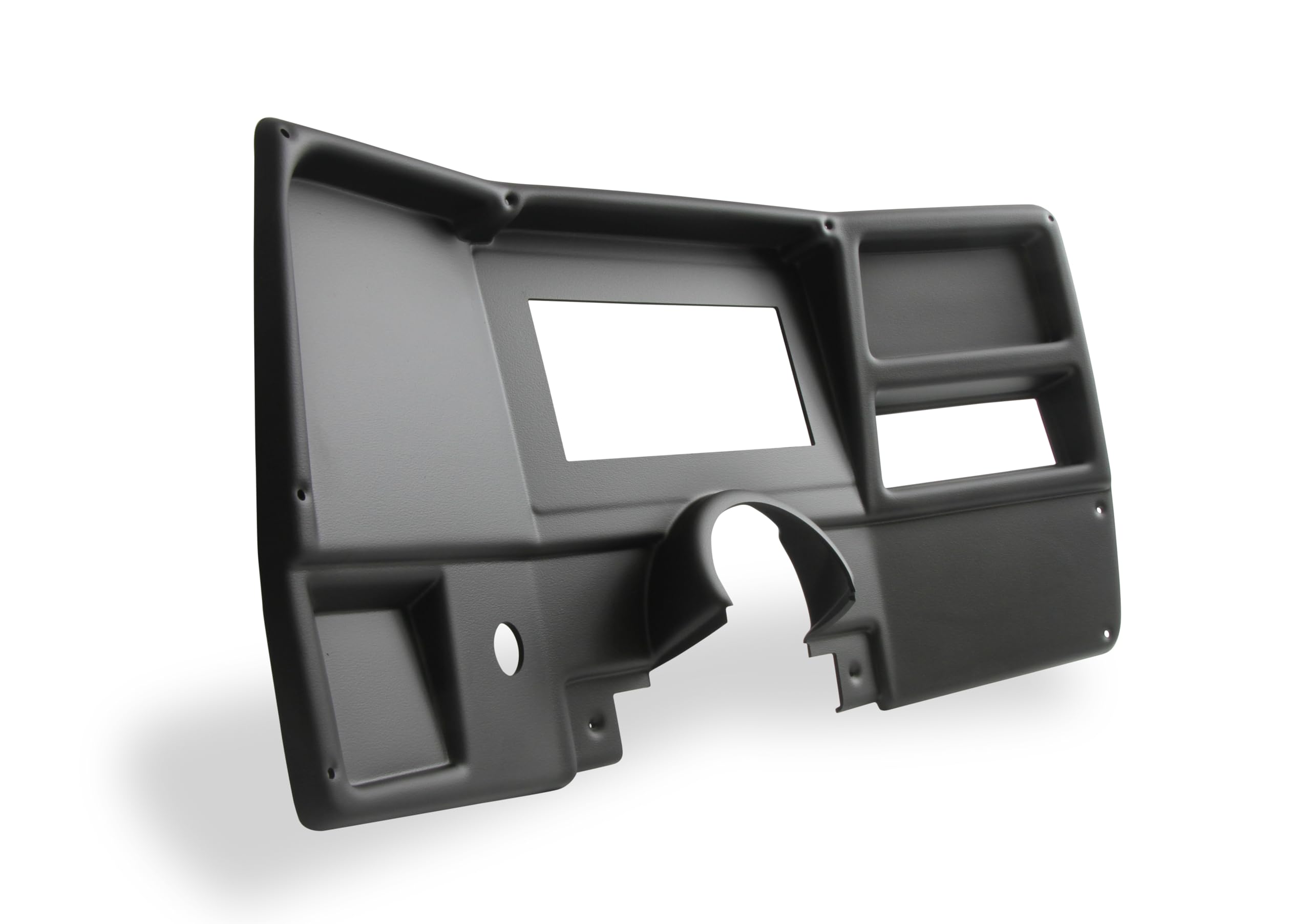 Dash Bezel Holley EFI 553-398 without A/C Vent Openings - Black