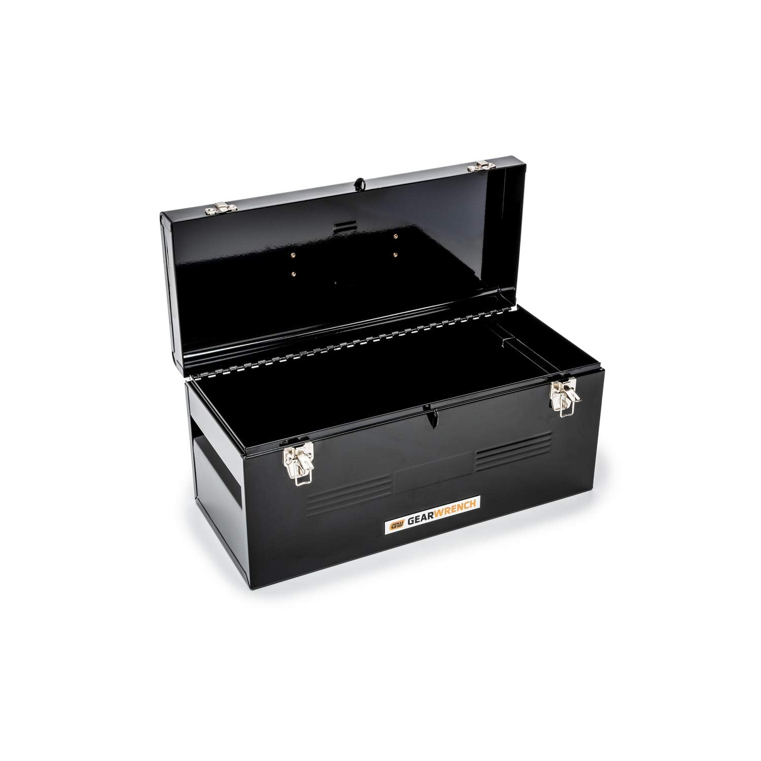 19" GEARWRENCH Steel Tote Box with Tray, Black - 83130