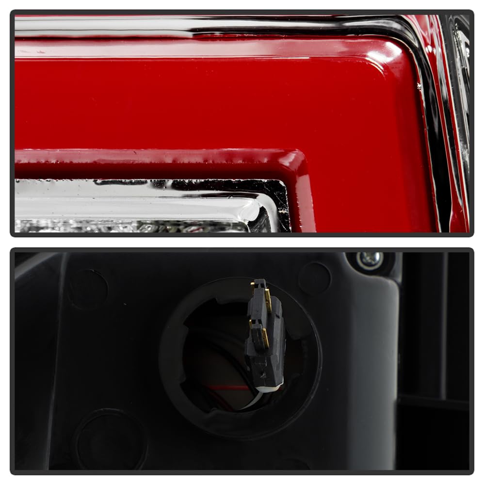 Chevy Silverado 1500~3500 07-13 /GMC Sierra 07-14 3500HD Full LED Tail Lights - Chrome Spyder (xTune)