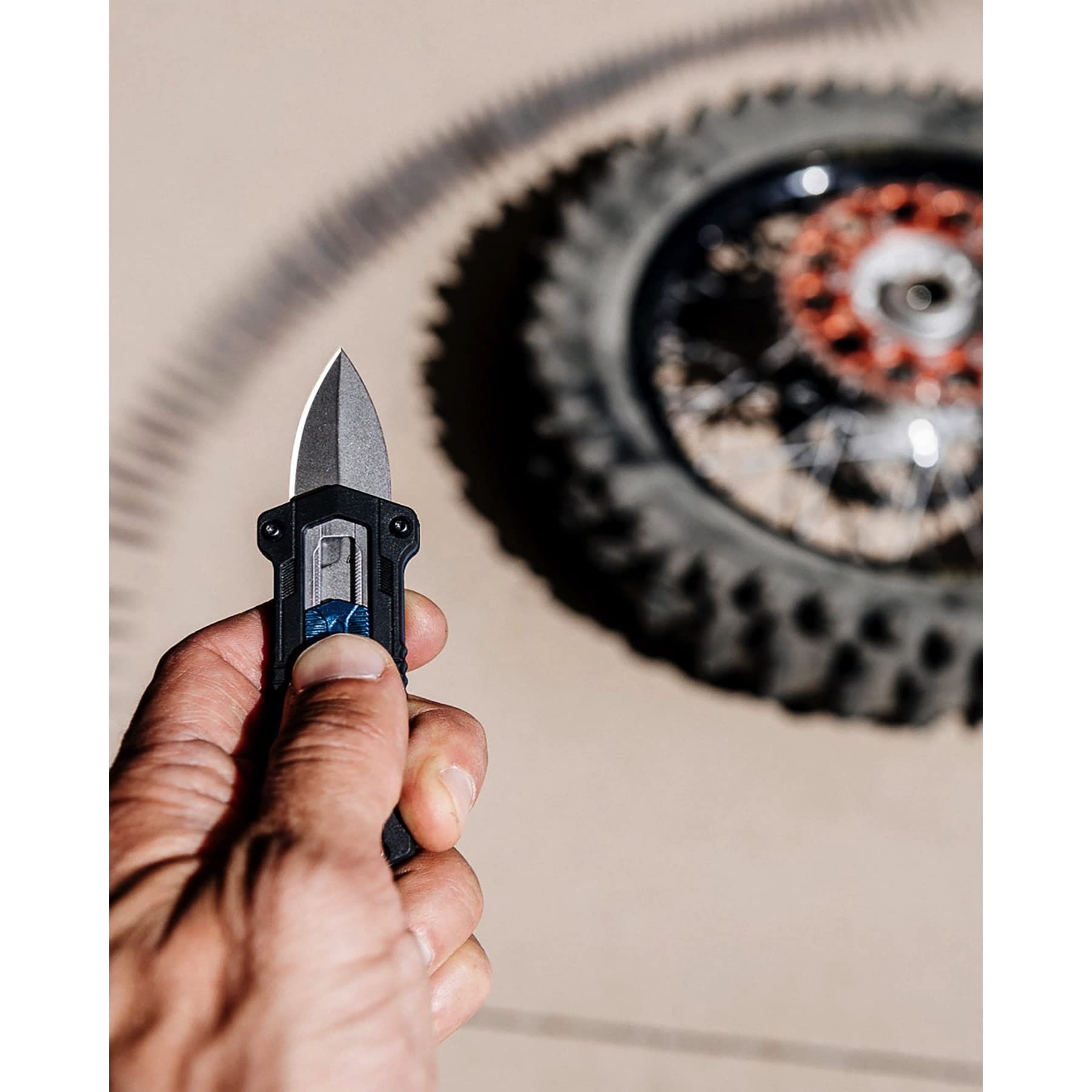 Kershaw EDC Kapsule Pocket Knife, 1.9" Spear Point Blade, Manual Opening, Sliding Button Lock, Black