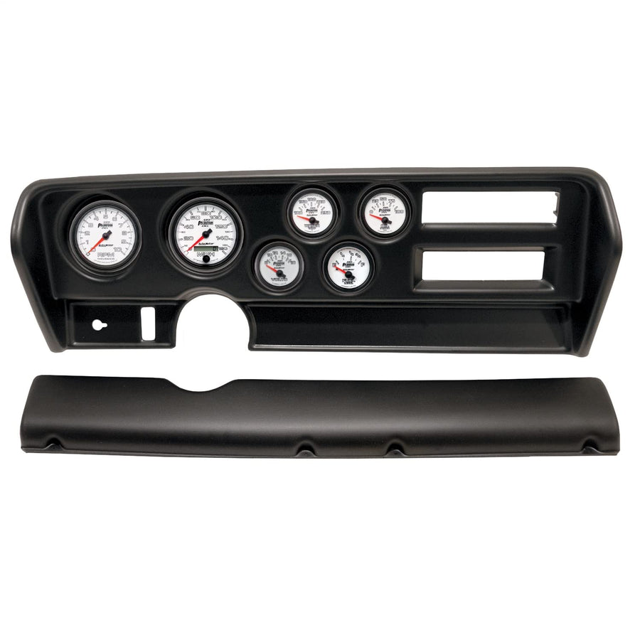 AutoMeter Dash Kit Direct Fit, (3 3/8" X2, 2 1/16" X4), Pontiac GTO Ac 70-72, Phantom Ii (2915-10)