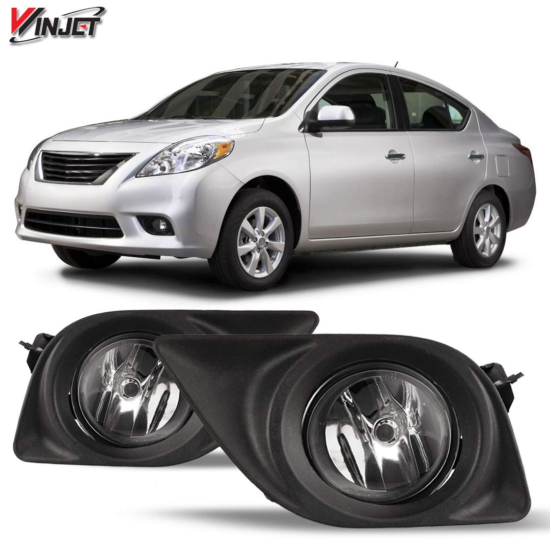 Winjet Driving Fog Lights Compatible with [2012 2013 2014 Nissan Versa Sedan] + Switch + Wiring Kit (WJ30-0290-09)