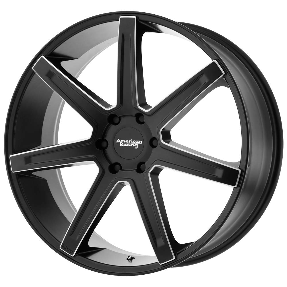 AR938 American Racing Revert 22x9.5 5x5" +38mm Black/Milled Wheel Rim 22" Inch