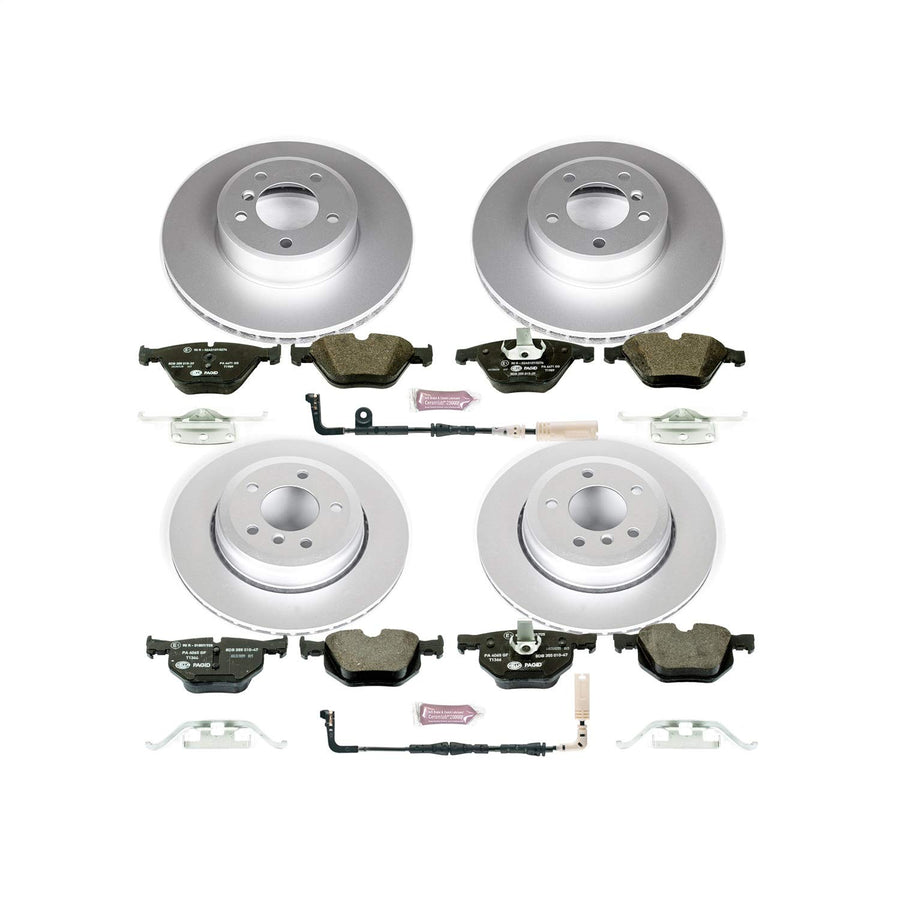 Power Stop ESK5360 Euro-Stop Brake Kit Front and Rear For BMW 525i 2004-2006, BMW 528i 2008-2009, BMW 530i 2004-2007 [Model Specific]