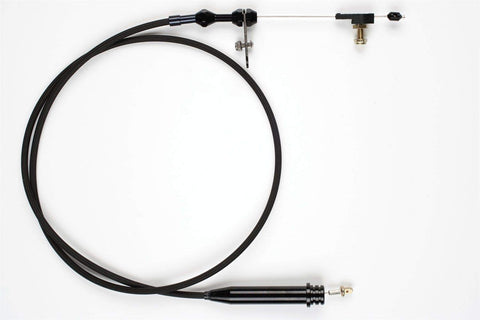 Kickdown Cable Kit Lokar XKD-2350HT with Black Stainless Steel Housing and Black Aluminum Fittings for GM TH-350 Transmission