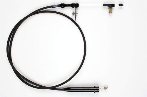 Kickdown Cable Kit Lokar XKD-2350HT with Black Stainless Steel Housing and Black Aluminum Fittings for GM TH-350 Transmission