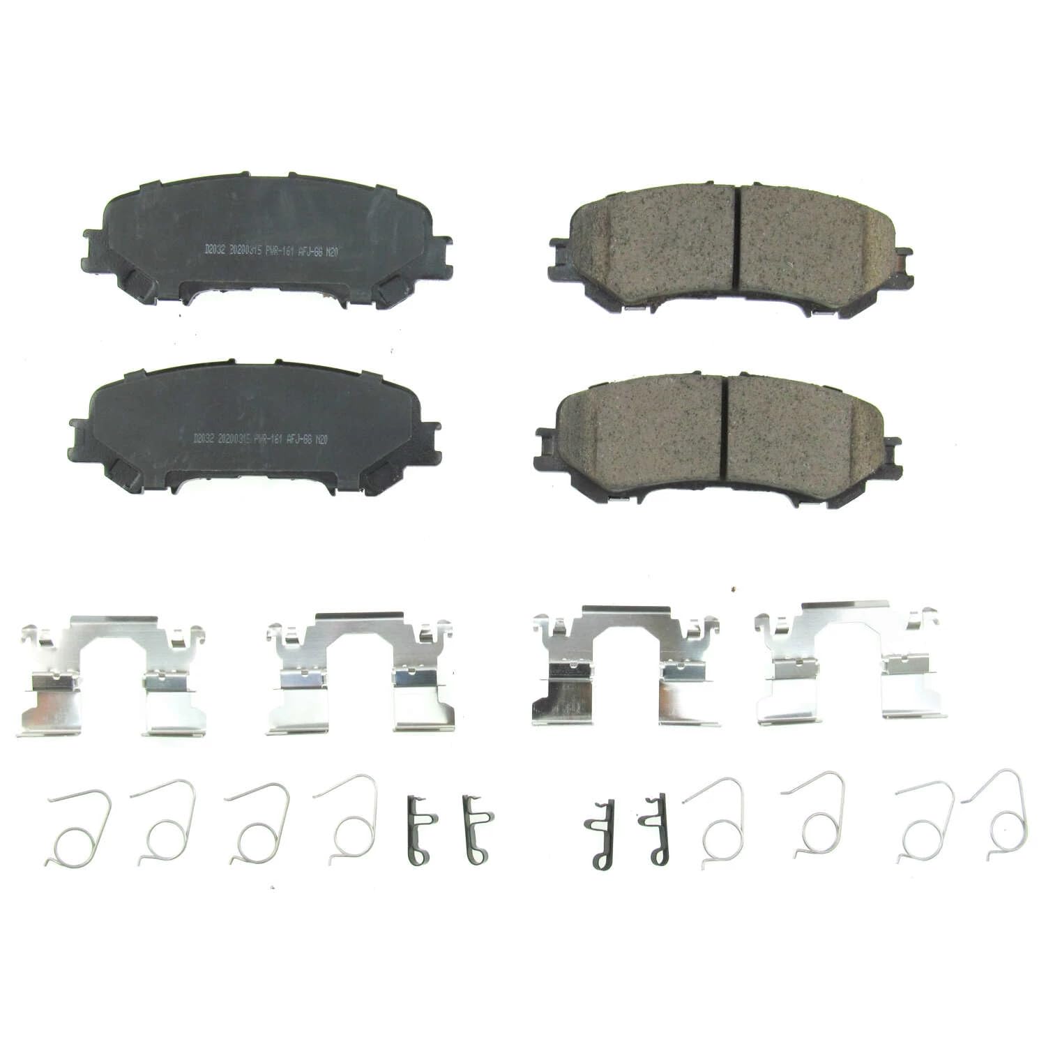 Rear Brake Kit Power Stop For Nissan TITAN 2017-20 - Ceramic Brake Pads With Installation Hardware, 17-2032