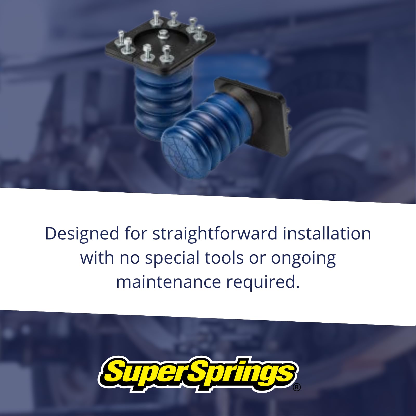 SSR-307-40 SuperSprings | Rear SumoSprings for Dodge RAM 1500, Blue, 1000 lbs.