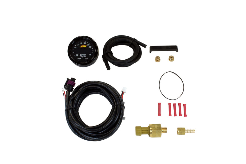 30-0306 AEM X-Series Boost Pressure Gauge 52mm, Black