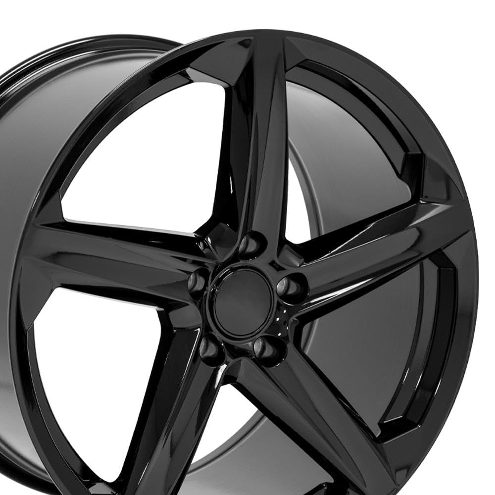 20 Inch OE Wheels CV02D Rim Fits Corvette C8 Z06 Style 5x120 20x11 Gloss Black (1)