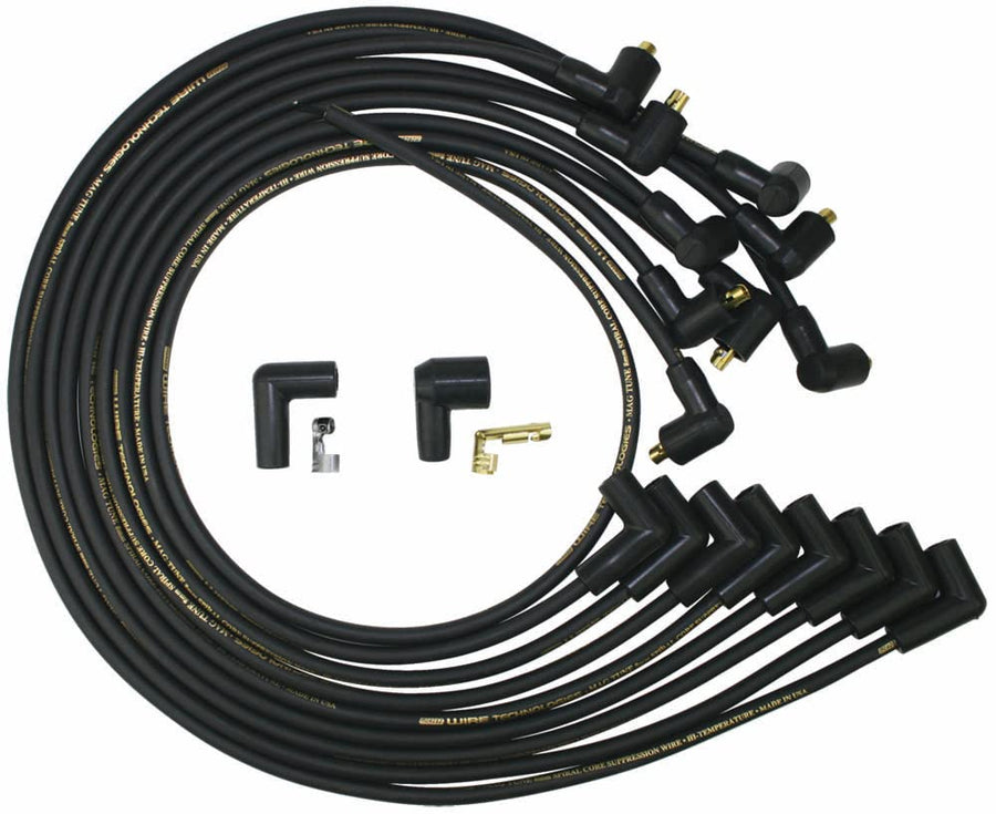 Moroso Black Mag Tune 9861M Wire Set, Fits Big Block Chevy Non HEI Crab Cap, 90 Degree Plug