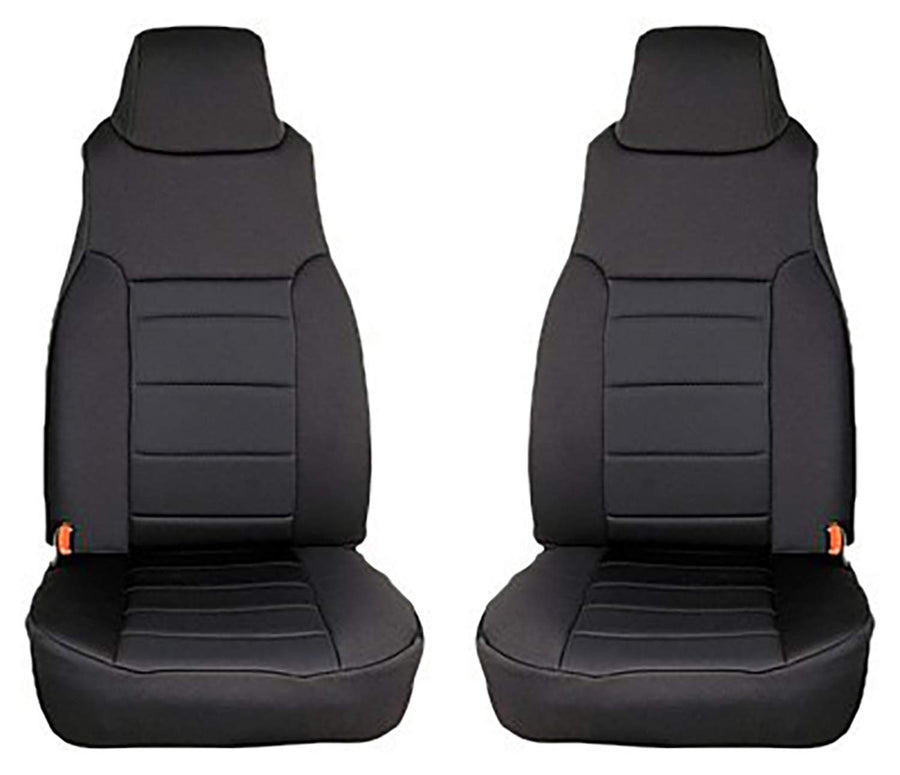 Seat Cover Kit Rugged Ridge 13210.01, Front, Neoprene, Black; 97-02 Jeep Wrangler TJ