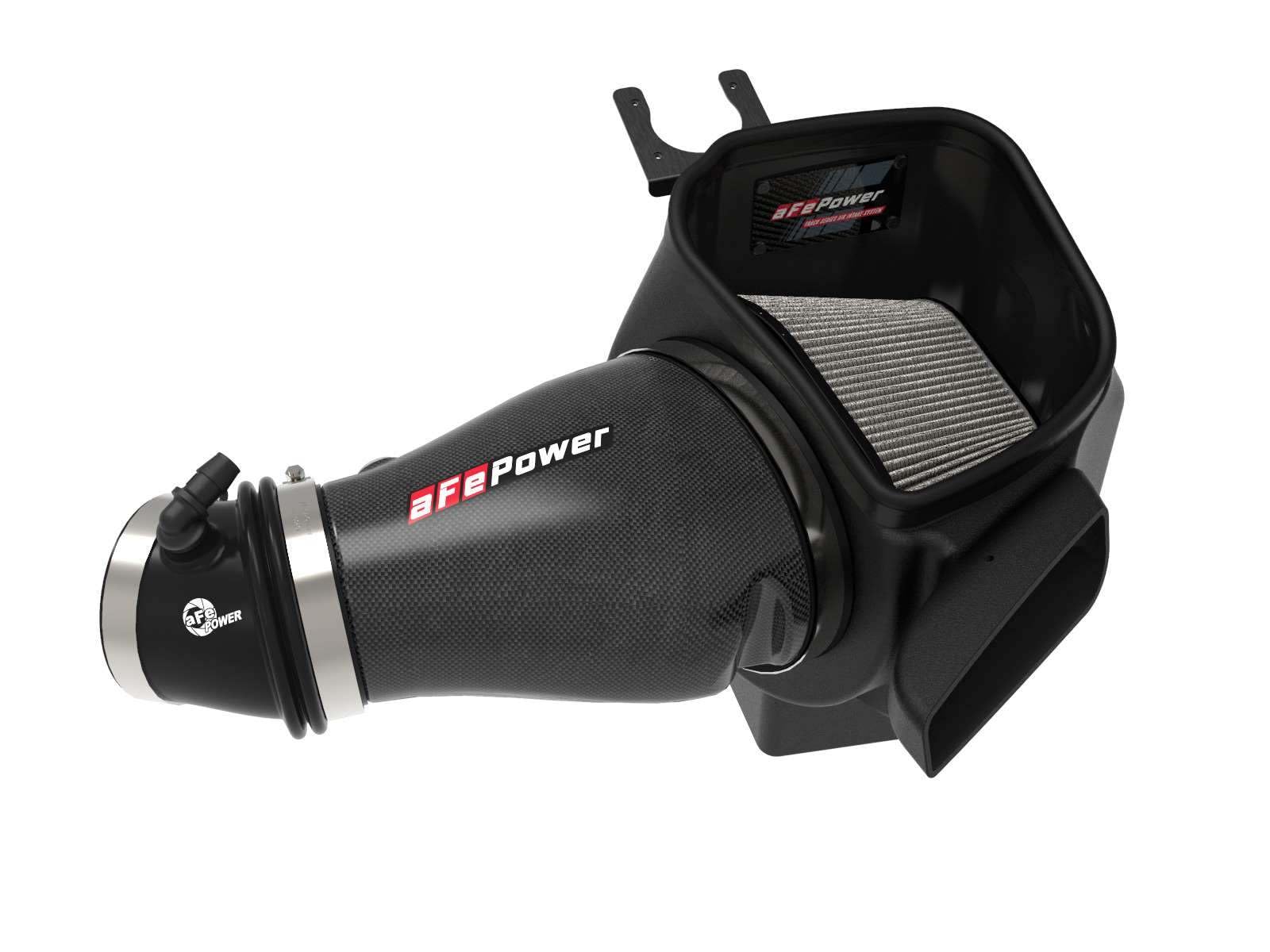 Track Series aFe POWER Intake System w/Pro DRY S Filter, #57-10009D, Carbon Fiber