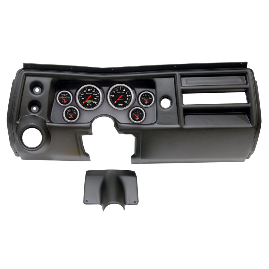 AutoMeter Dash Kit Direct Fit, (3 3/8" X2, 2 1/16" X4), Chevy Chevelle Vent 68, Sport-Comp (2902-11)