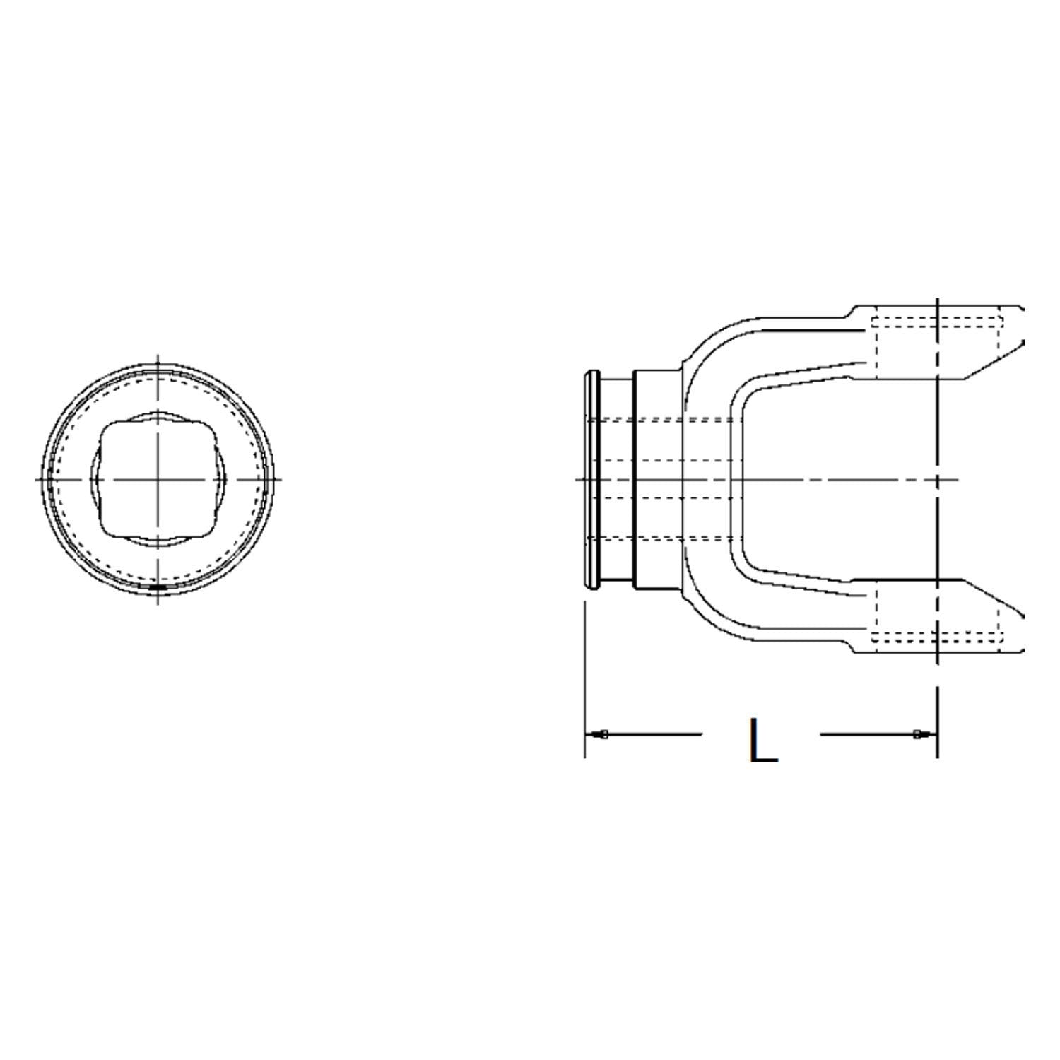 22-1344 Neapco Power Take Off Weld Yoke