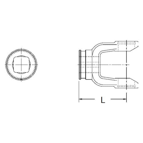22-1344 Neapco Power Take Off Weld Yoke