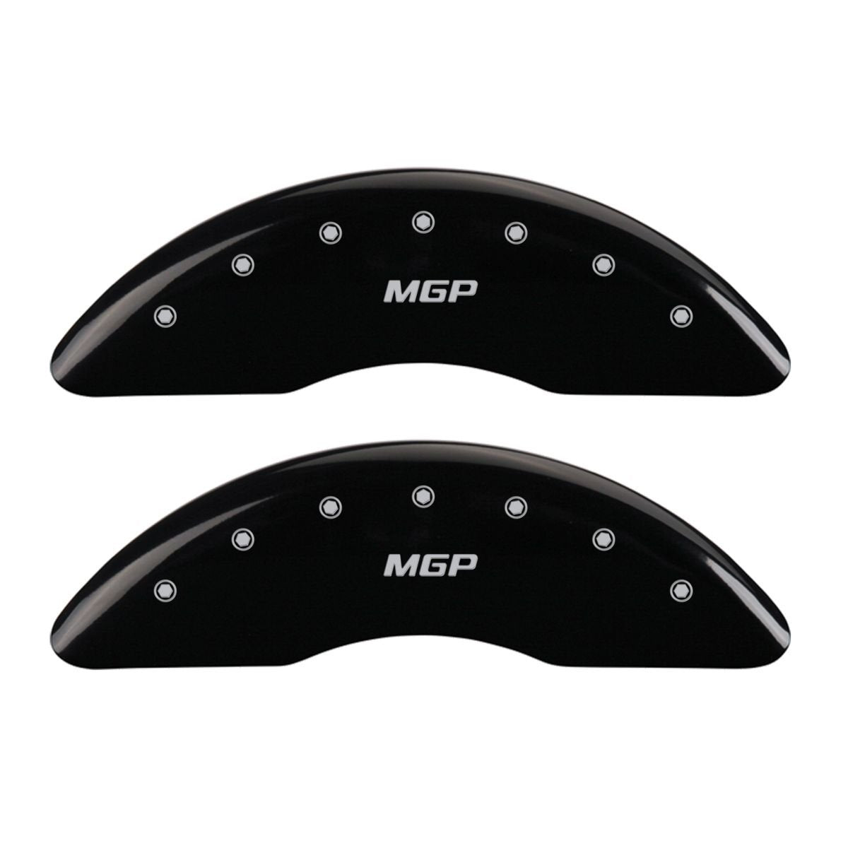 Caliper Covers-Gloss Black MGP 38019SMGPBK, Front and Rear: MGP Logo