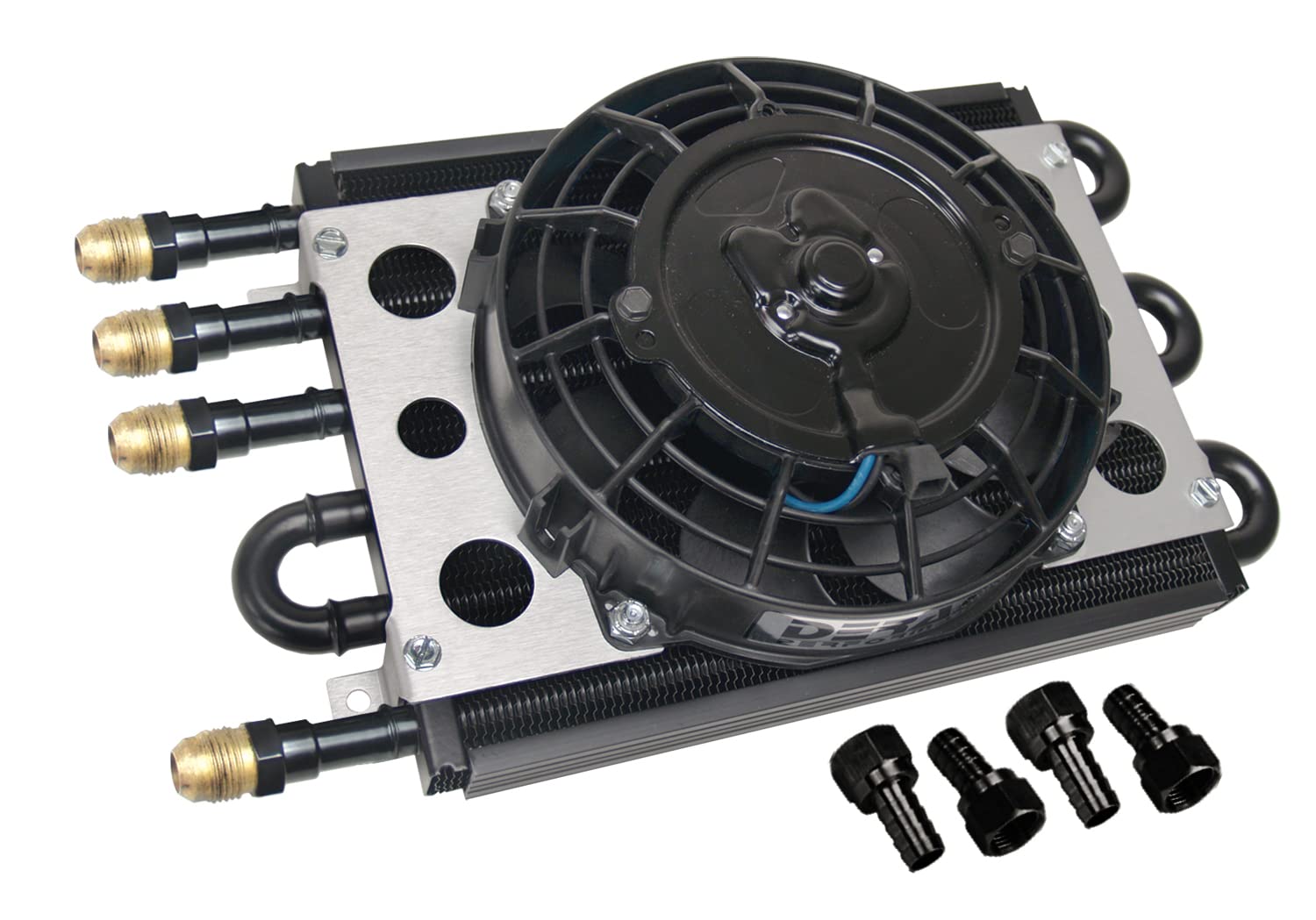 Econo-Cool Derale 15230 Remote Cooler Dual Circuit 2 in 1 Design,Black