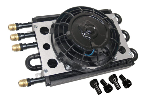 Econo-Cool Derale 15230 Remote Cooler Dual Circuit 2 in 1 Design,Black