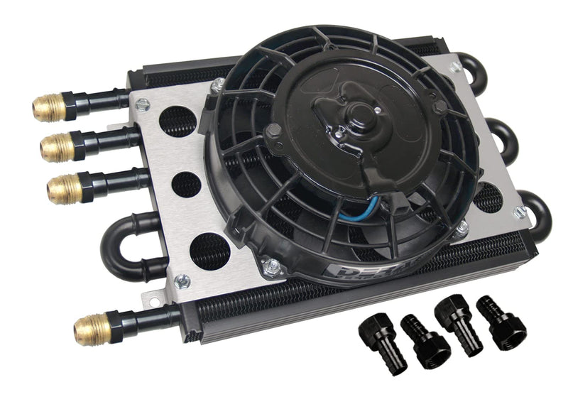 Econo-Cool Derale 15230 Remote Cooler Dual Circuit 2 in 1 Design,Black