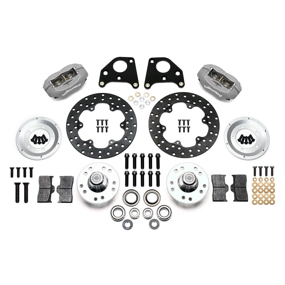 FDL Front Drag Kit WILWOOD 140-2711-BD, Drilled Rotor CPD 62-72 B, 70-72 E w/Drum