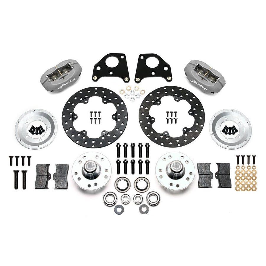 FDL Front Drag Kit WILWOOD 140-2711-BD, Drilled Rotor CPD 62-72 B, 70-72 E w/Drum